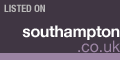 Logo for Southampton.co.uk. Dark purple background, white and light purple writing. 